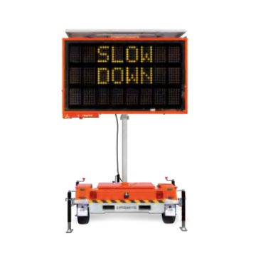 Medium OPTRAFFIC Three Line Message Sign Trailer